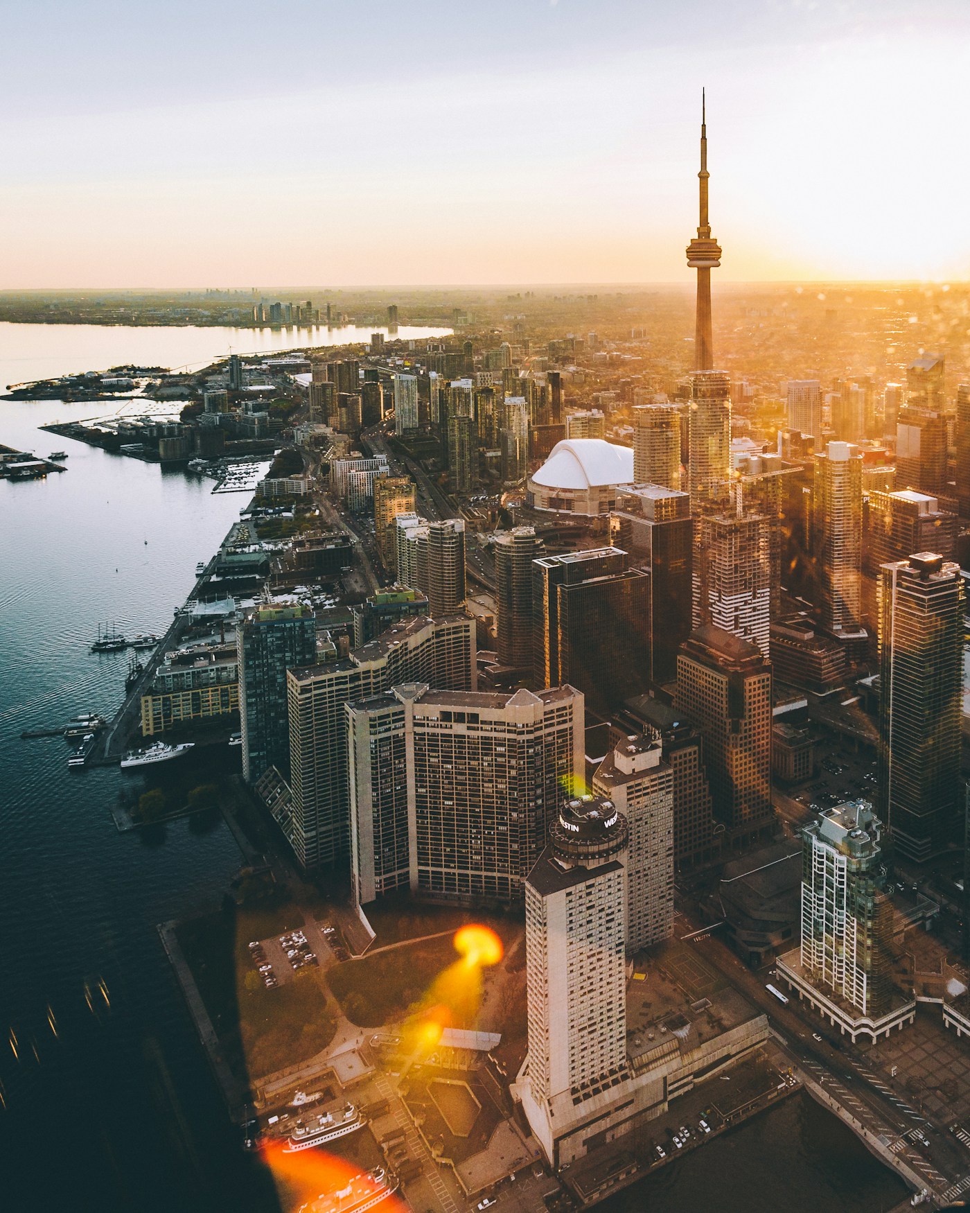 Aerial view of downtown Vancouver